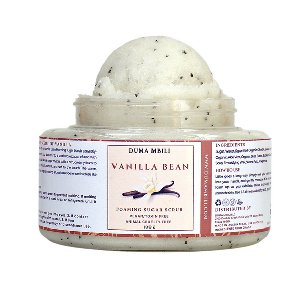 Vanilla Bean Foaming Sugar Scrub